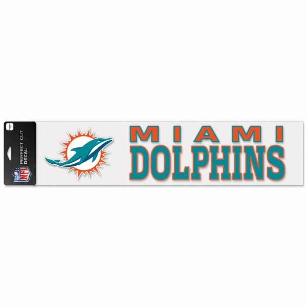 NFL Perfect Cut XXL Autocollant 10x40cm Miami Dolphins