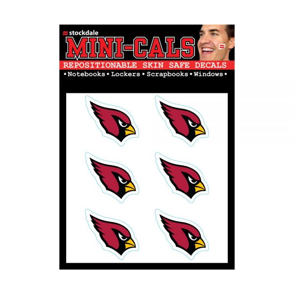 Wincraft 6er Gesicht Aufkleber 3cm - NFL Arizona Cardinals