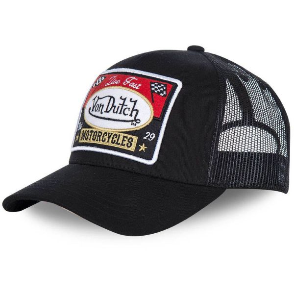 Von Dutch Trucker Mesh Snapback Cap - PATCH schwarz