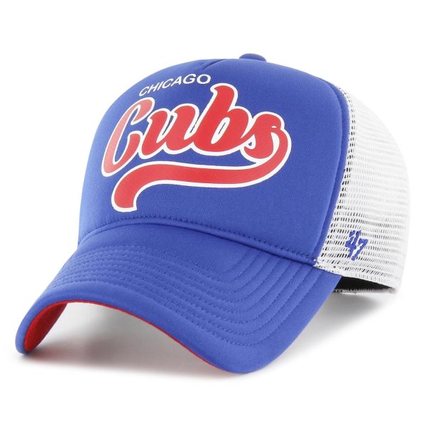 47 Brand Mesh Trucker Cap - FOAM SCRIPT Chicago Cubs