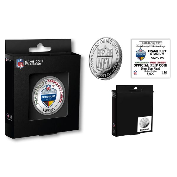 NFL Frankfurt Game 2023 Official Flip Coin (39mm) silver