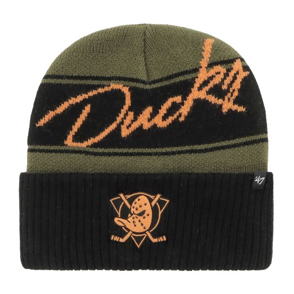 47 Brand Knit Bonnet ITALIC Anaheim Ducks wood