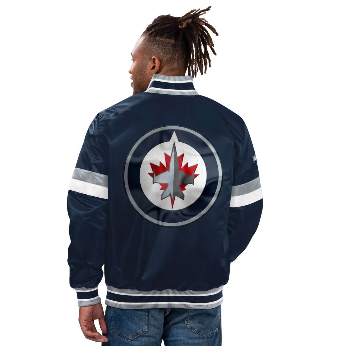 STARTER NHL Winnipeg Jets HOMEGAME Varsity Satin Jacket | Jackets