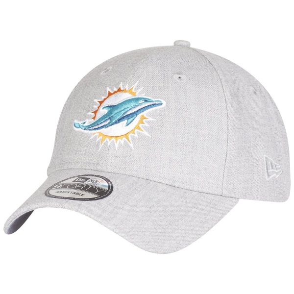 New Era 9Forty Strapback Cap - Miami Dolphins heather grey
