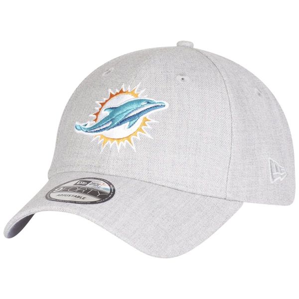 New Era 9Forty Strapback Cap - Miami Dolphins heather grau