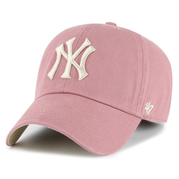 47 Brand Ballpark Cap - CLEAN UP New York Yankees mauve rose