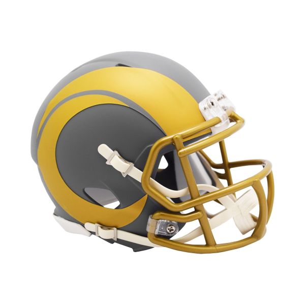 Riddell Speed Mini Football Helmet SLATE Los Angeles Rams