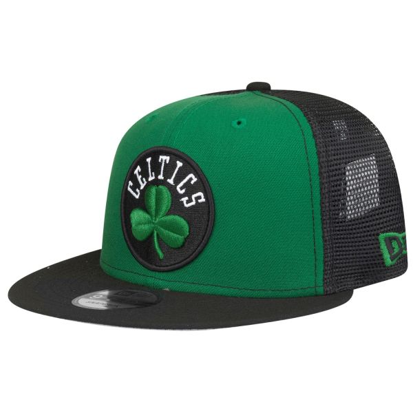 New Era 9Fifty Trucker Mesh Cap - Boston Celtics kelly green