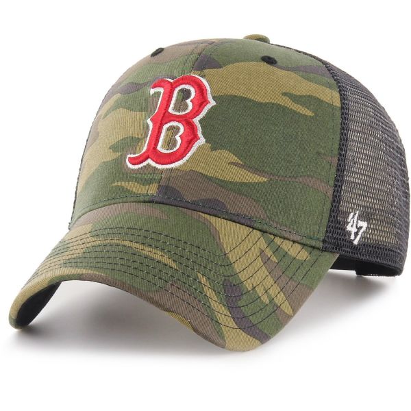 47 Brand Trucker Cap - BRANSON Boston Red Sox wood camo