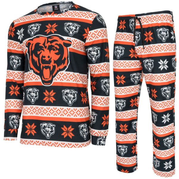 NFL Winter XMAS Pyjama Set - Chicago Bears