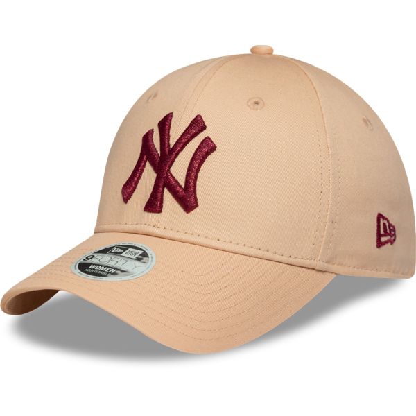 New Era 9Forty Femme Cap - METALLIC New York Yankees peach