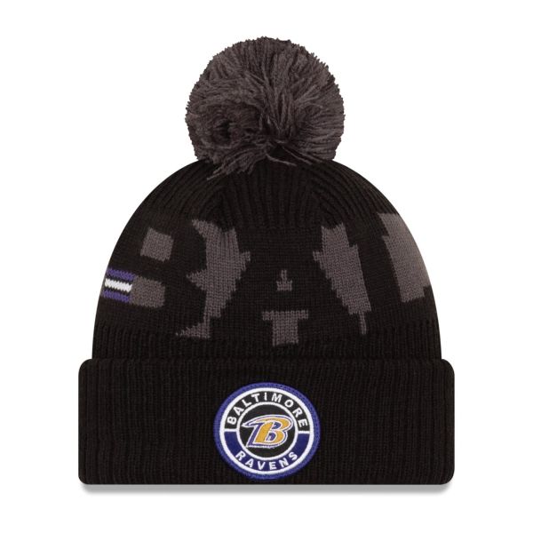 New Era NFL ON-FIELD Sideline Kids Beanie Baltimore Ravens