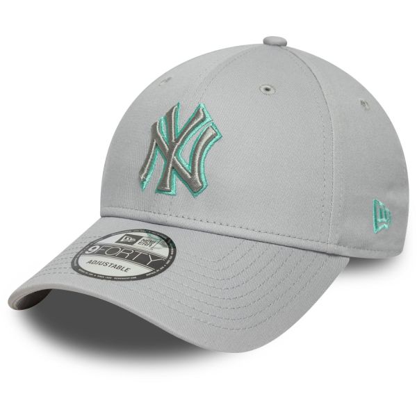New Era 9Forty Strapback Cap OUTLINE New York Yankees gris