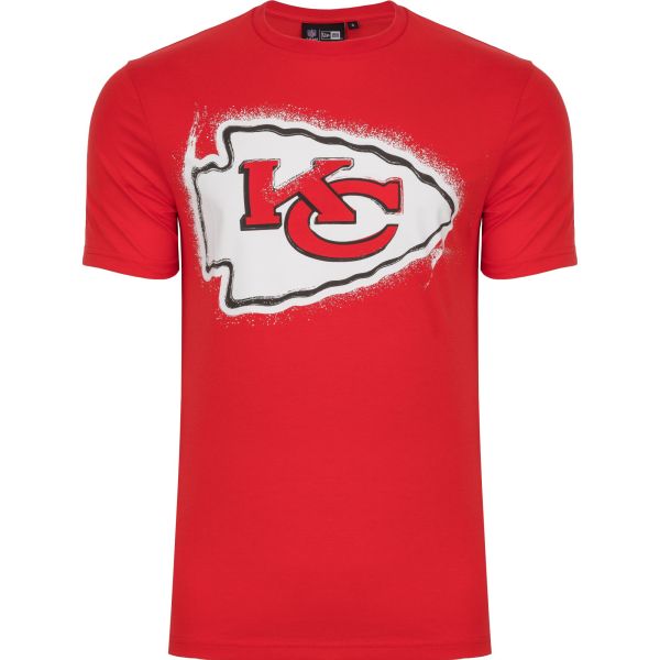 New Era NFL Shirt - SPRAY Kansas City Chiefs rouge