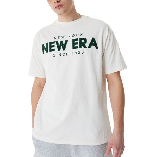 New Era Oversized Shirt - BRAND LOGO off white