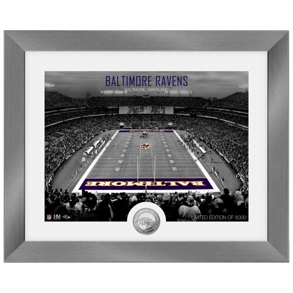 Baltimore Ravens NFL Stade Silver Coin Photo Mint