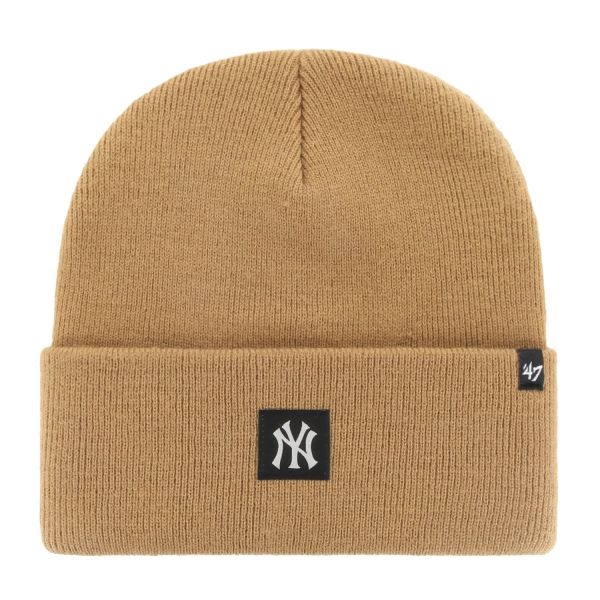47 Brand Knit Beanie - COMPACT New York Yankees camel beige