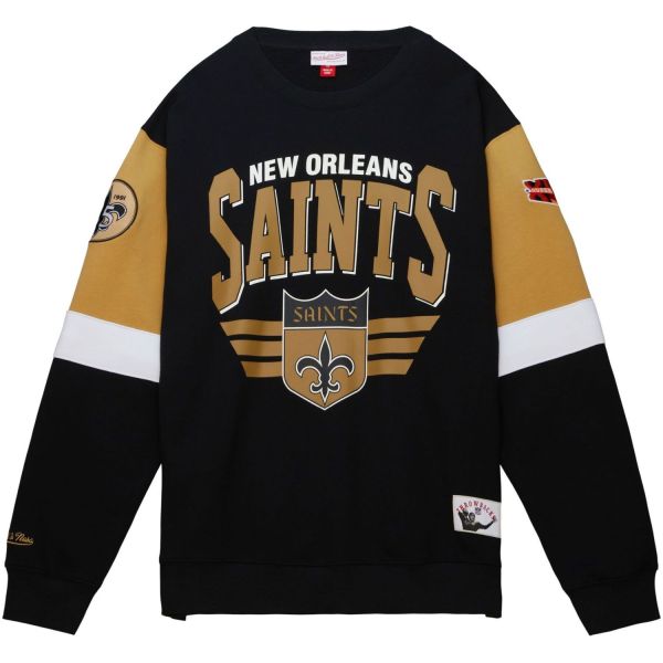 Mitchell & Ness Fashion Fleece Pullover New Orleans Saints