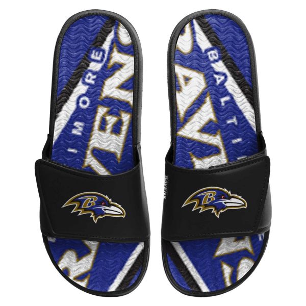 Baltimore Ravens NFL GEL Sport Shower Sandal Slides