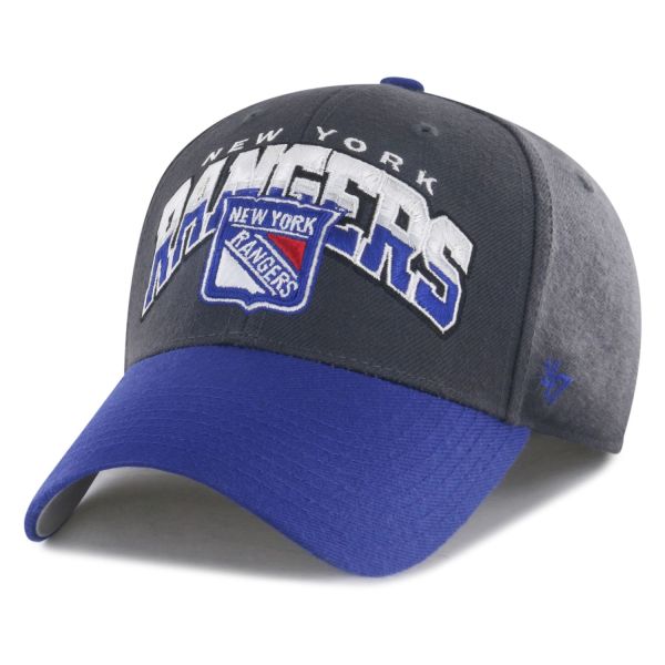47 Brand Adjustable MVP Cap - SPLIT BLOCK New York Rangers