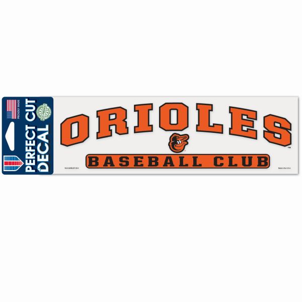 MLB Perfect Cut Decal 8x25cm Baltimore Orioles