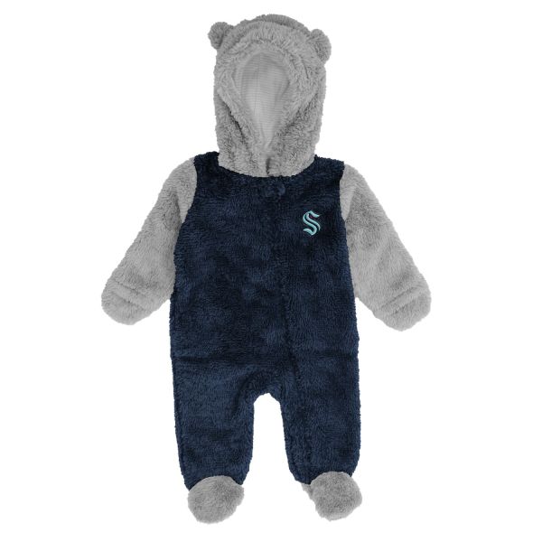 NHL Teddy Fleece Baby Overall - Seattle Kraken