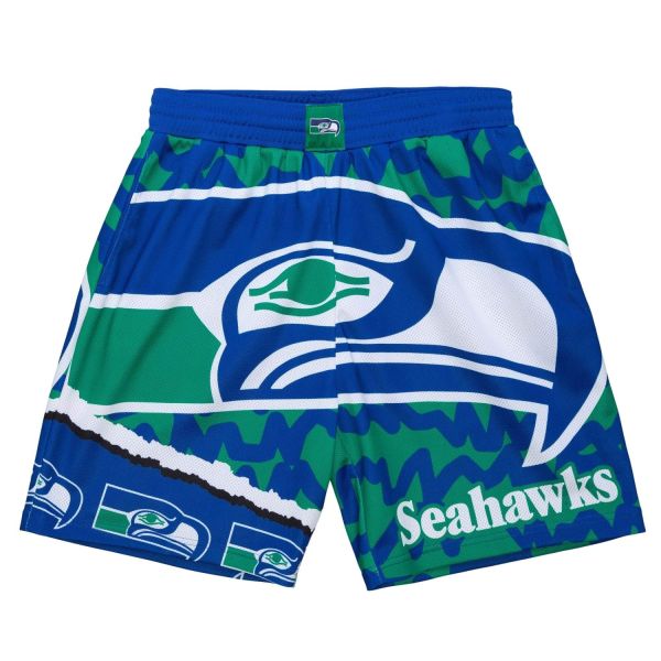 M&N Seattle Seahawks JUMBOTRON Basketball Shorts