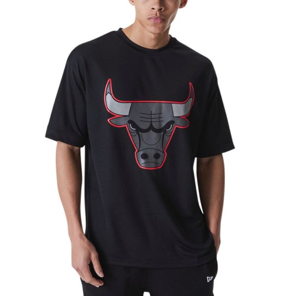 New Era Oversized Shirt - OUTLINE MESH Chicago Bulls
