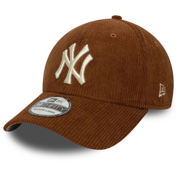 New Era 39Thirty Stretch Cap - CORDE New York Yankees brun