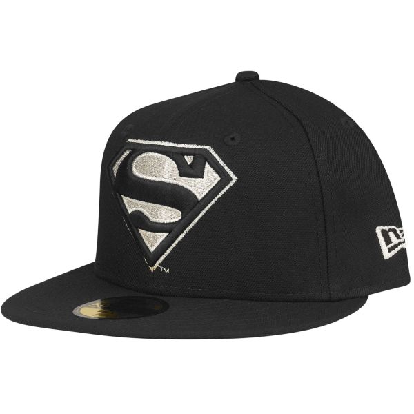 New Era 59Fifty Fitted Cap - SUPERMAN schwarz / silber