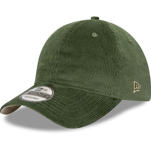 New Era 9Twenty Strapback Cord Cap - BASIC forest green