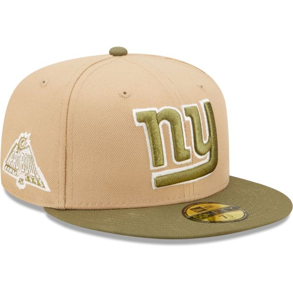 New Era 59Fifty Fitted Cap - SIDEPATCH New York Giants camel