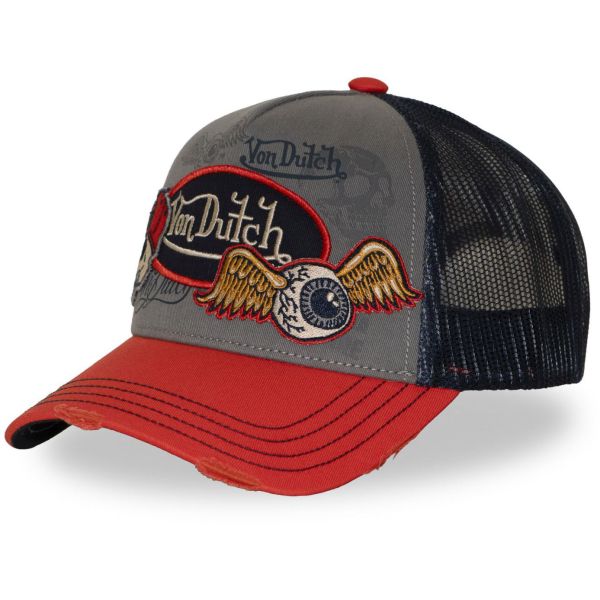 Von Dutch Trucker Mesh Snapback Cap - PATCHES vintage
