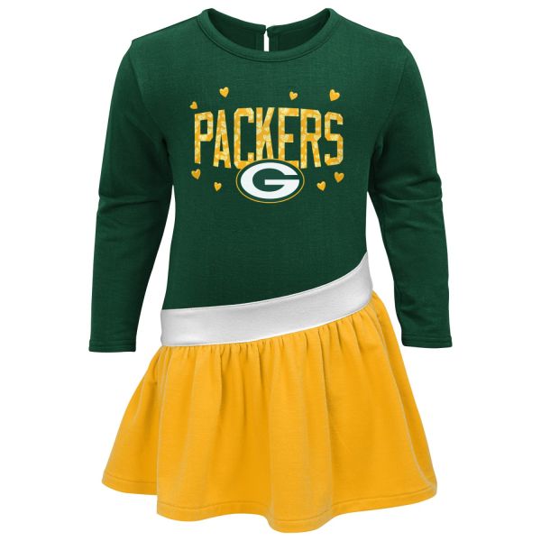 NFL Mädchen Tunika Jersey Kleid - Green Bay Packers