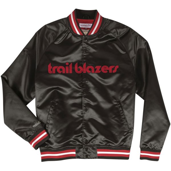 M&N Lightweight Satin Veste - Portland Trail Blazers