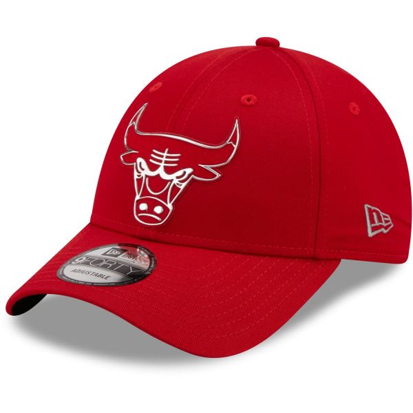New Era 9Forty Snapback Cap - FOIL LOGO Chicago Bulls red