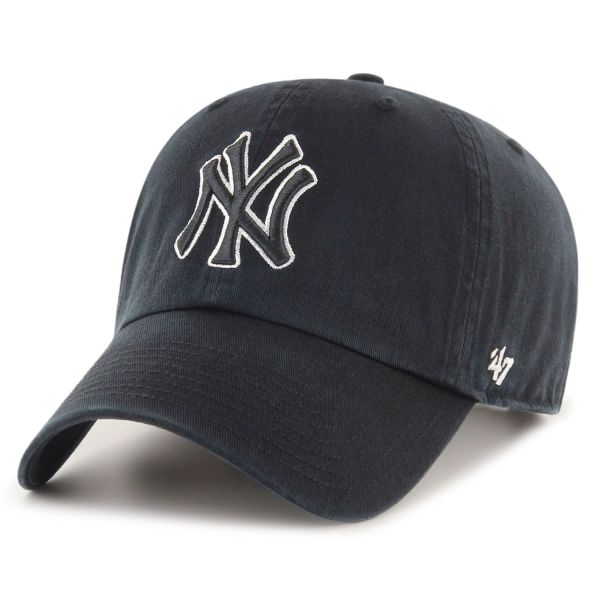 47 Brand Strapback Cap - CLEAN UP New York Yankees noir