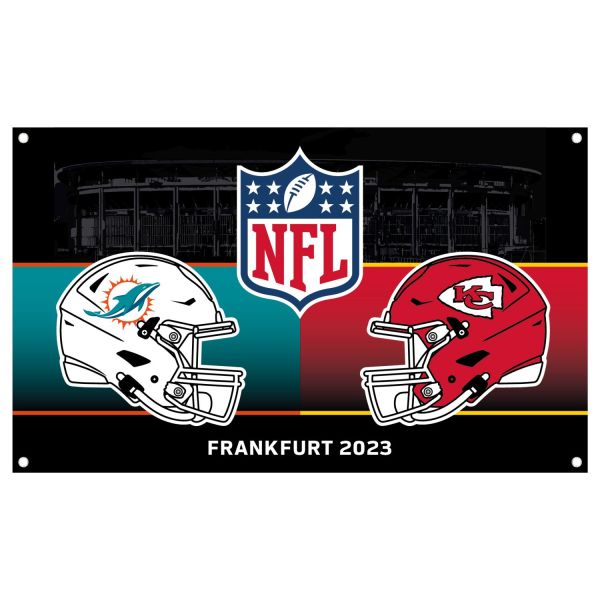 NFL Banner Flag 150x90cm Frankfurt Game Dolphins vs. Chiefs