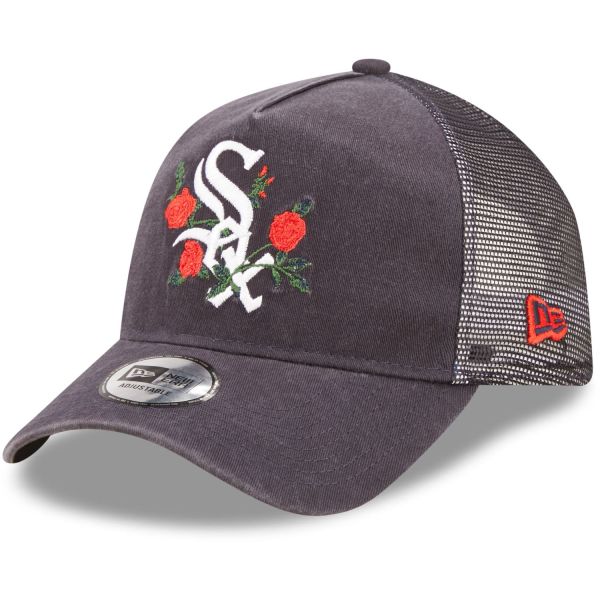 New Era Adjustable Trucker Cap - FLOWER Chicago White Sox