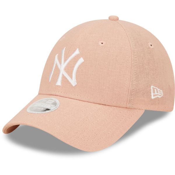 New Era 9Forty Damen Cap - LEINEN New York Yankees rosa