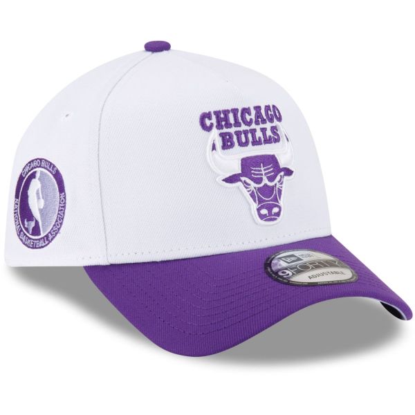 New Era 9Forty A-Frame Snapback Cap - Chicago Bulls blanc