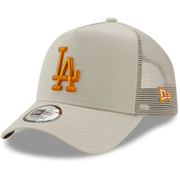 New Era A-Frame Trucker Cap - Los Angeles Dodgers stone