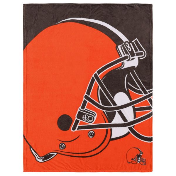 Cleveland Browns NFL Supreme Slumber Plush Throw Blanket