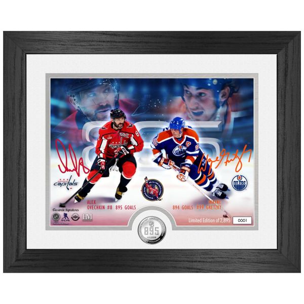 Alex Ovechkin & Wayne Gretzky NHL 895 Goals Record Bild