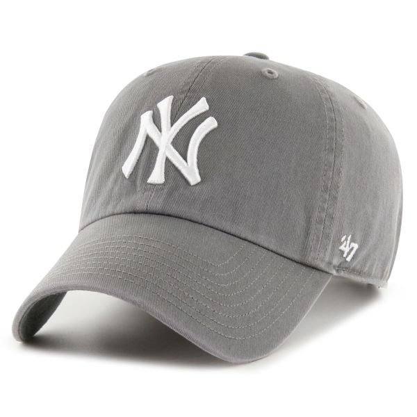 47 Brand Strapback Cap - CLEAN UP New York Yankees grau