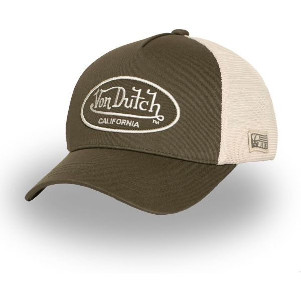 Von Dutch Trucker Strapback Cap - FINE MESH oliv