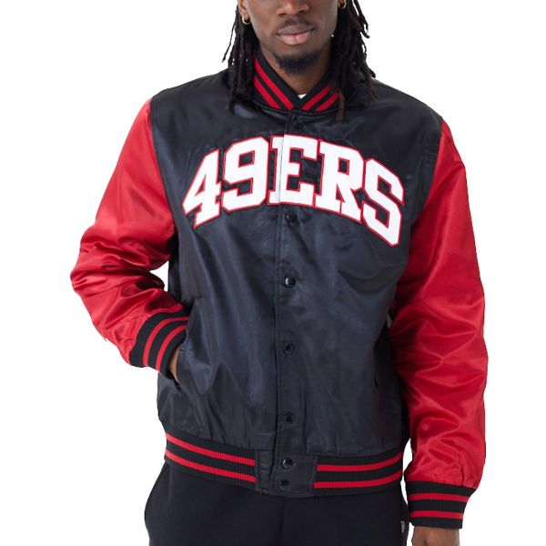 New Era Varsity Satine Bomber Veste San Francisco 49ers