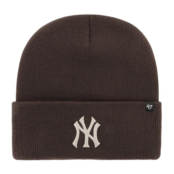 47 Brand Knit Beanie - HAYMAKER New York Yankees brown