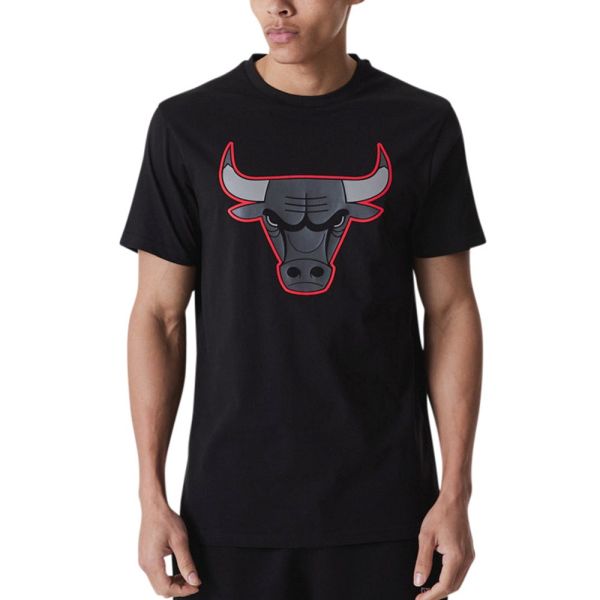 New Era NBA Shirt - OUTLINE Chicago Bulls schwarz