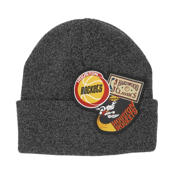 Mitchell & Ness Winter Beanie - LOGO PATCH Houston Rockets